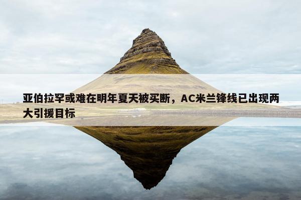 亚伯拉罕或难在明年夏天被买断，AC米兰锋线已出现两大引援目标