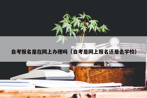 自考报名是在网上办理吗（自考是网上报名还是去学校）