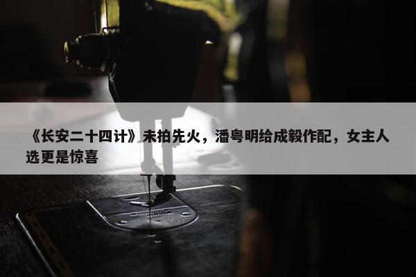 《长安二十四计》未拍先火，潘粤明给成毅作配，女主人选更是惊喜