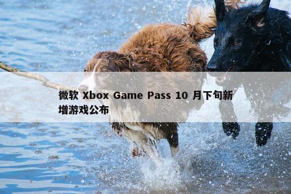 微软 Xbox Game Pass 10 月下旬新增游戏公布