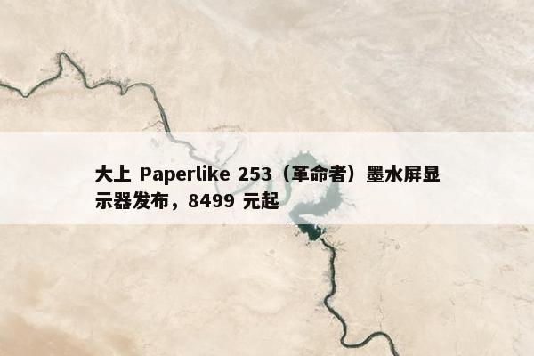 大上 Paperlike 253（革命者）墨水屏显示器发布，8499 元起