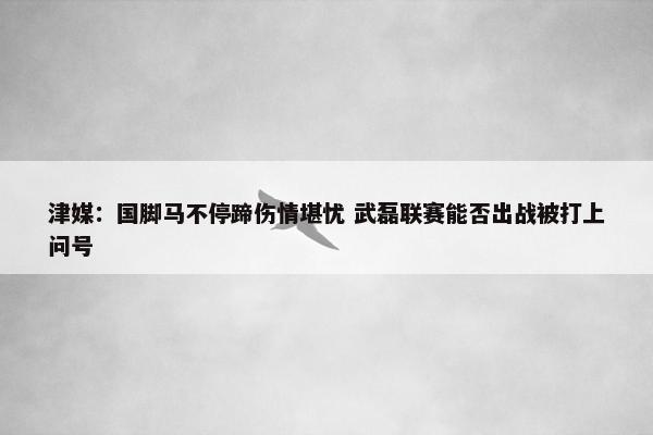 津媒：国脚马不停蹄伤情堪忧 武磊联赛能否出战被打上问号