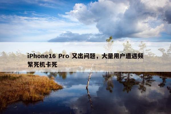 iPhone16 Pro 又出问题，大量用户遭遇频繁死机卡死