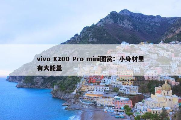 vivo X200 Pro mini图赏：小身材里有大能量