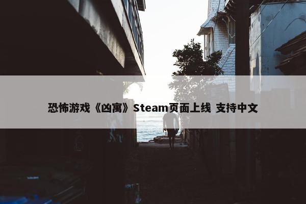 恐怖游戏《凶寓》Steam页面上线 支持中文