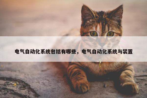 电气自动化系统包括有哪些，电气自动化系统与装置