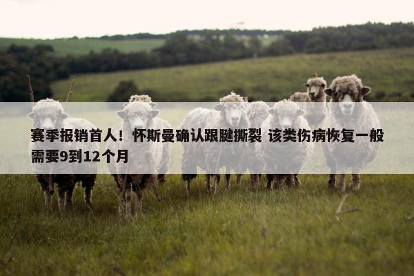 赛季报销首人！怀斯曼确认跟腱撕裂 该类伤病恢复一般需要9到12个月