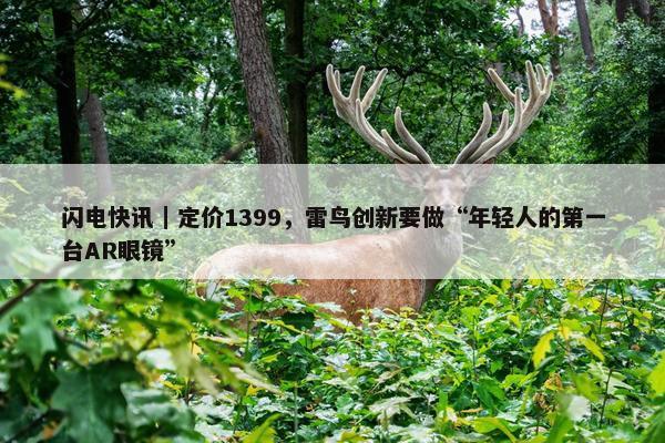 闪电快讯｜定价1399，雷鸟创新要做“年轻人的第一台AR眼镜”