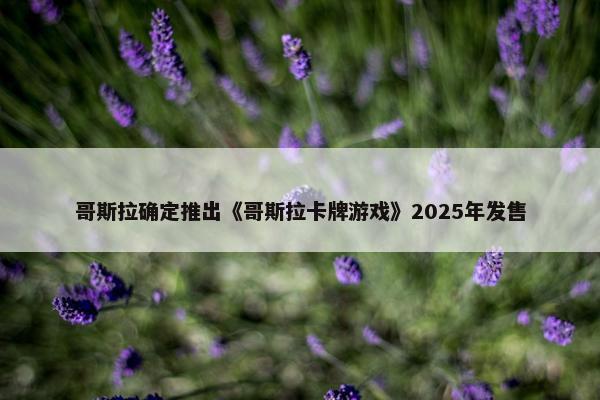 哥斯拉确定推出《哥斯拉卡牌游戏》2025年发售