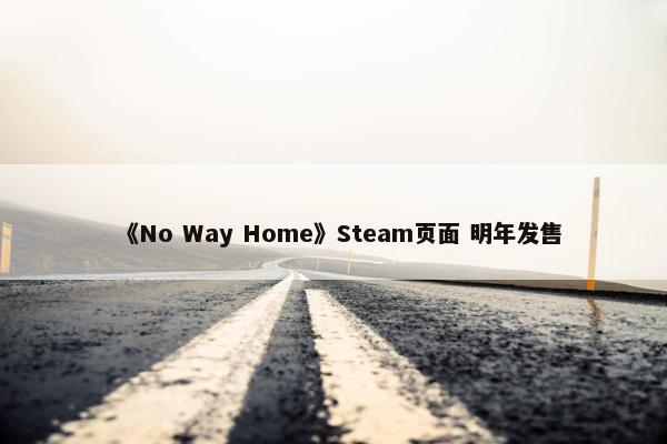 《No Way Home》Steam页面 明年发售