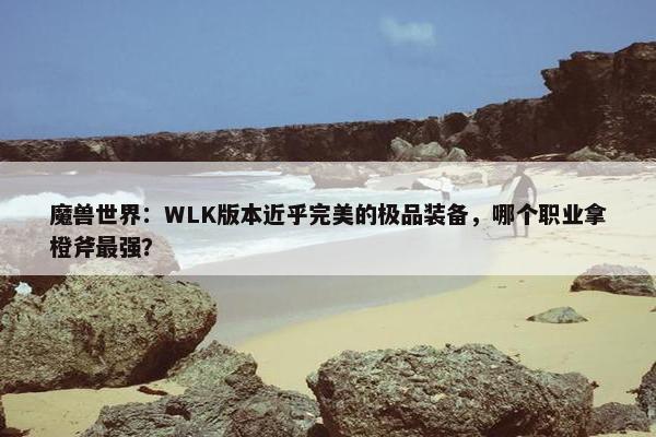 魔兽世界：WLK版本近乎完美的极品装备，哪个职业拿橙斧最强？