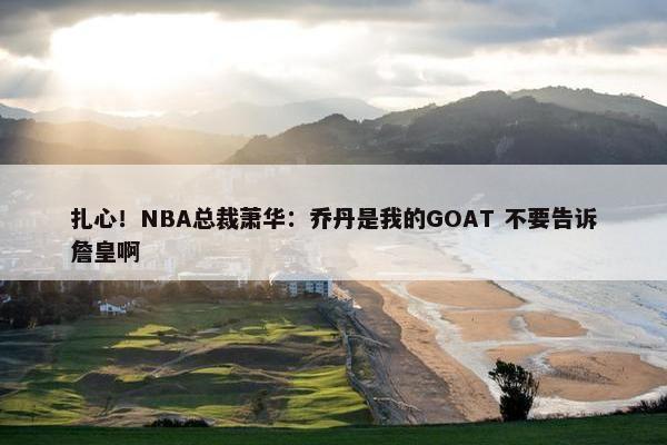 扎心！NBA总裁萧华：乔丹是我的GOAT 不要告诉詹皇啊