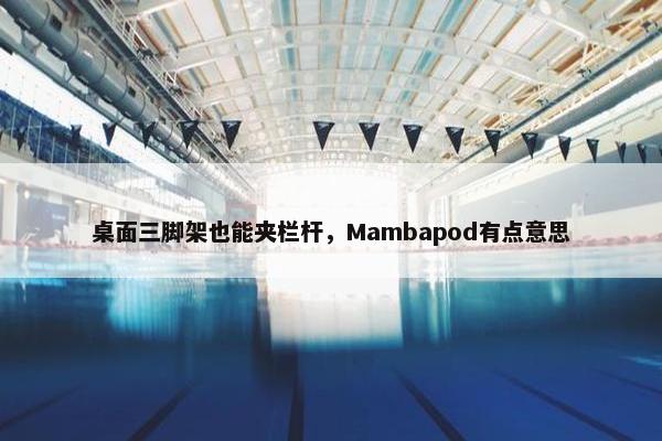 桌面三脚架也能夹栏杆，Mambapod有点意思