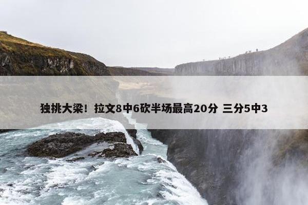 独挑大梁！拉文8中6砍半场最高20分 三分5中3