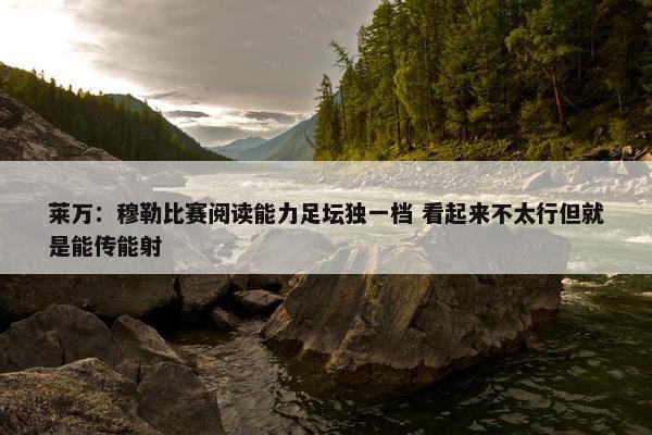 莱万：穆勒比赛阅读能力足坛独一档 看起来不太行但就是能传能射