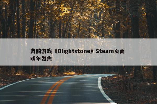 肉鸽游戏《Blightstone》Steam页面 明年发售