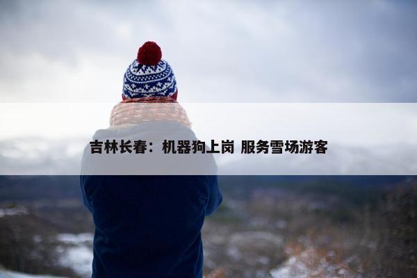 吉林长春：机器狗上岗 服务雪场游客