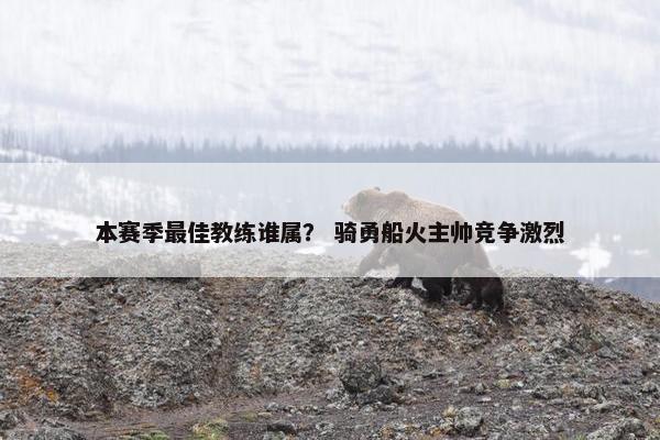 本赛季最佳教练谁属？ 骑勇船火主帅竞争激烈