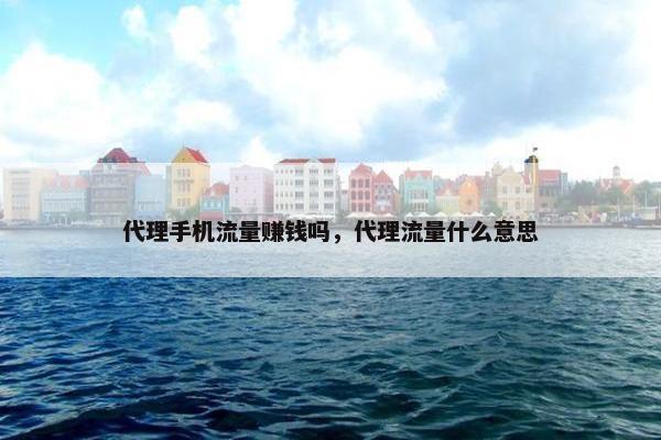 代理手机流量赚钱吗，代理流量什么意思